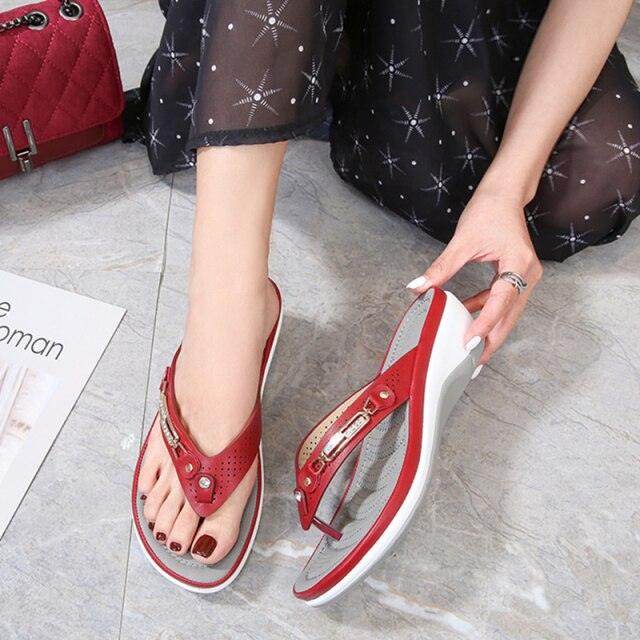 Summer Flat Sandal For Women Multicolor Handmade Retro Flowers Flip-Flops Women Slippers Cute Flat Summer Flats Sandals Women Strappy Flat Open Toe Sandals
