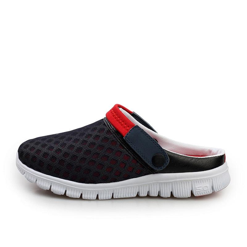 Summer Shoes Men Sandals Colorful Couples Beach Slippers Clogs Mens Breathable Summer Beach Slippers Lightweight Mesh Sandals Outdoor Walking Shoes