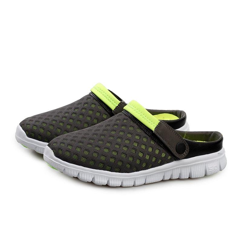 Summer Shoes Men Sandals Colorful Couples Beach Slippers Clogs Mens Breathable Summer Beach Slippers Lightweight Mesh Sandals Outdoor Walking Shoes