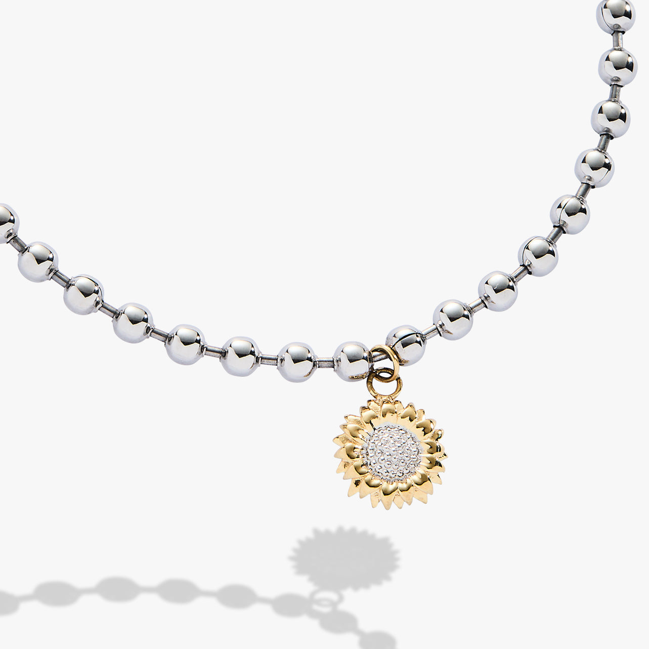 Sunflower Ball Chain Bracelet