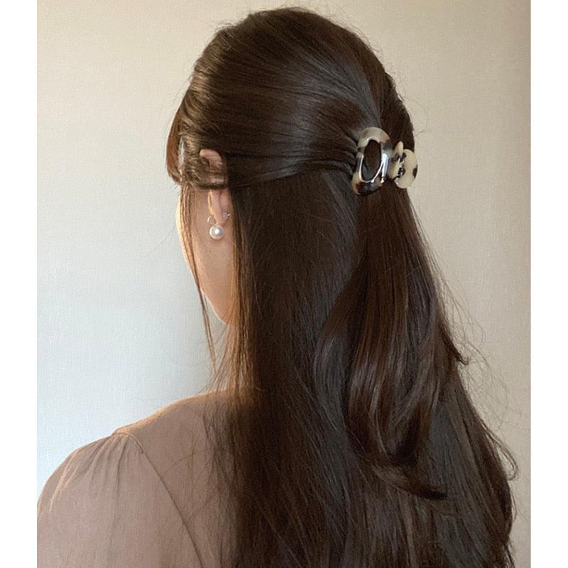 Sweet Mini Acetate Hair Clip for Women Girls Hair Claw Chic Barrettes Crab Hairpins Styling Claw Clips Fashion Hair Gorgeous Hair Accessories For Women