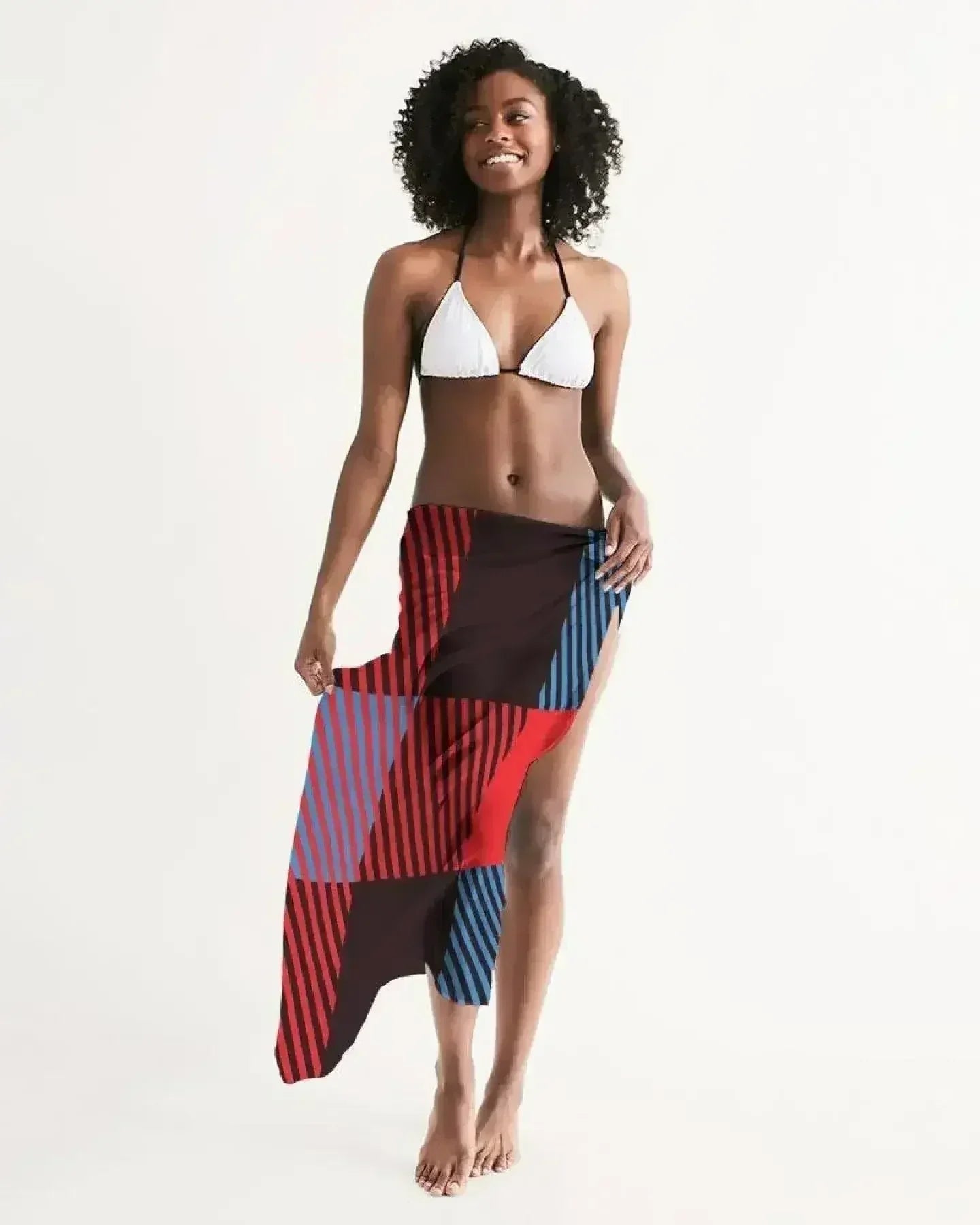 Sheer Multicolor Swimsuit Cover Up