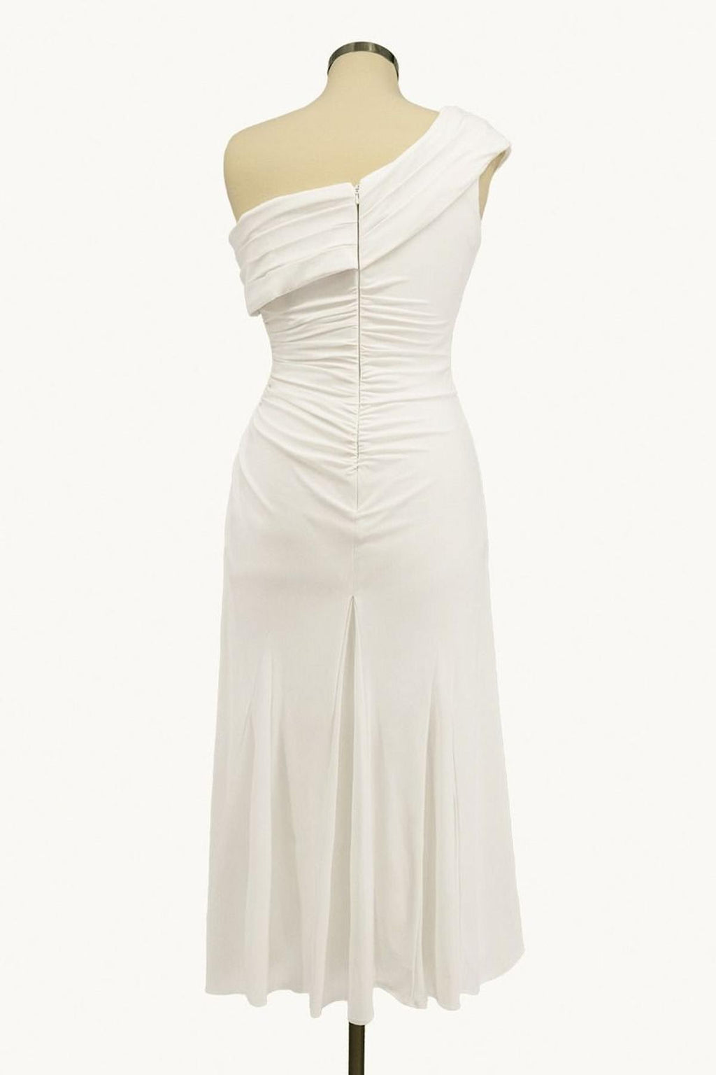 Ladivine Amoris T802 Knee Length One Shoulder Chiffon Dress