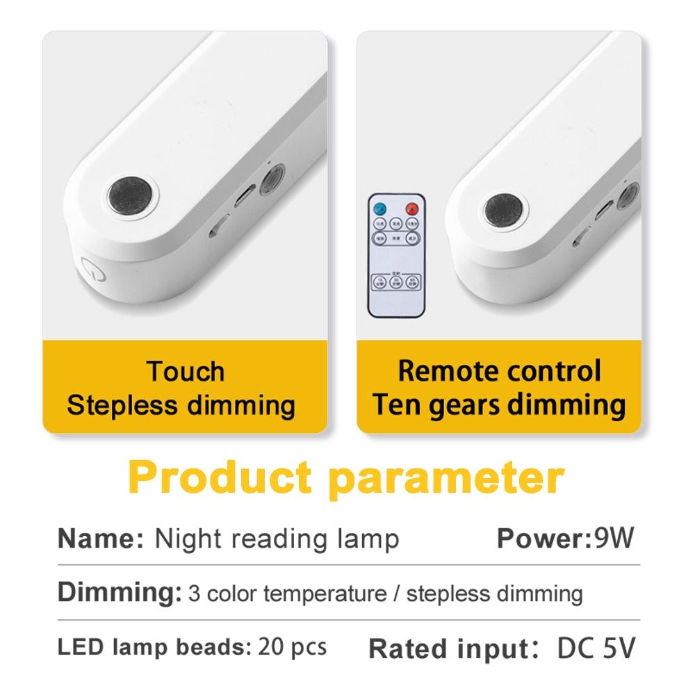 Table Lamp Office Study Lights Desk Lamp USB Led Light Rechargeable Reading Lamp Touch Switch Bedside Bedroom Dormitory Light Decorative Table Lamp Cute Study Lamps for Bedroom Décor