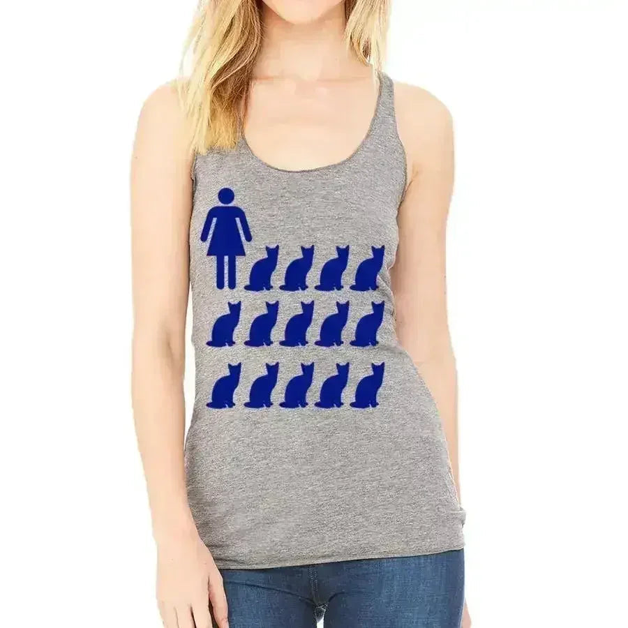 Crazy cat lady tank top