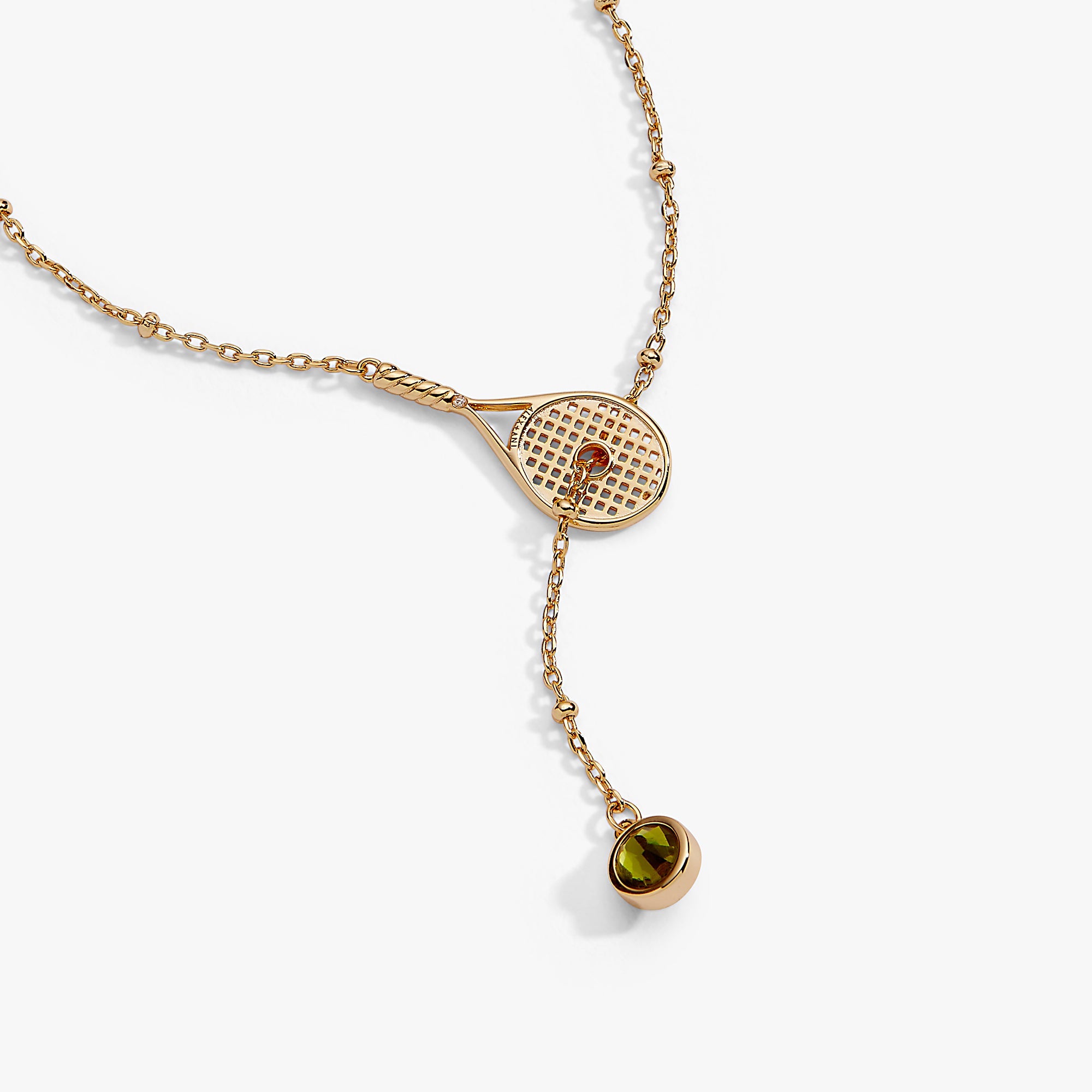 Tennis Racket Y-Necklace