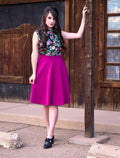 Charlotte Skirt in Magenta - 3X only