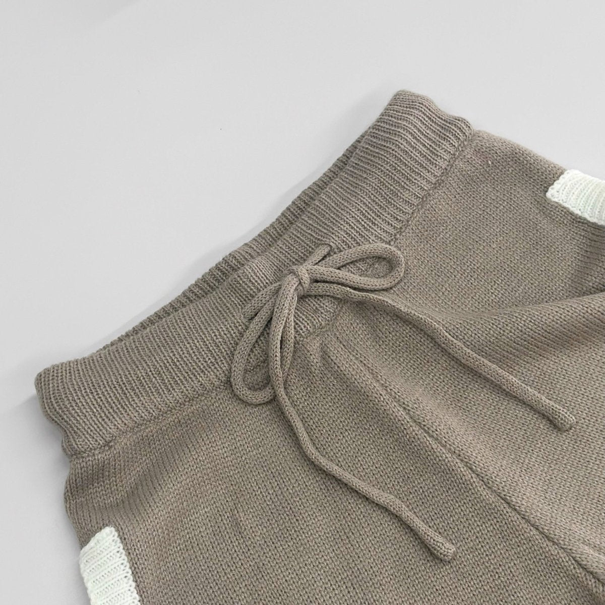 Textured Knit Sweater & Wide-Leg Trouser Set(MS448)