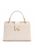 The Icon Woven Top Handle Bag – Statement Mini Handbag for Going Out & Trendy Outfits