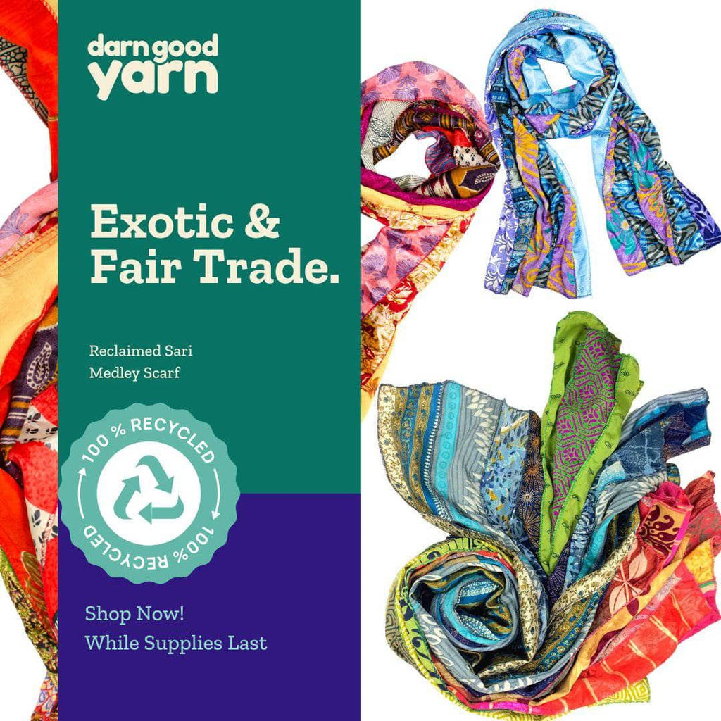 The Medley Sari Silk Scarf