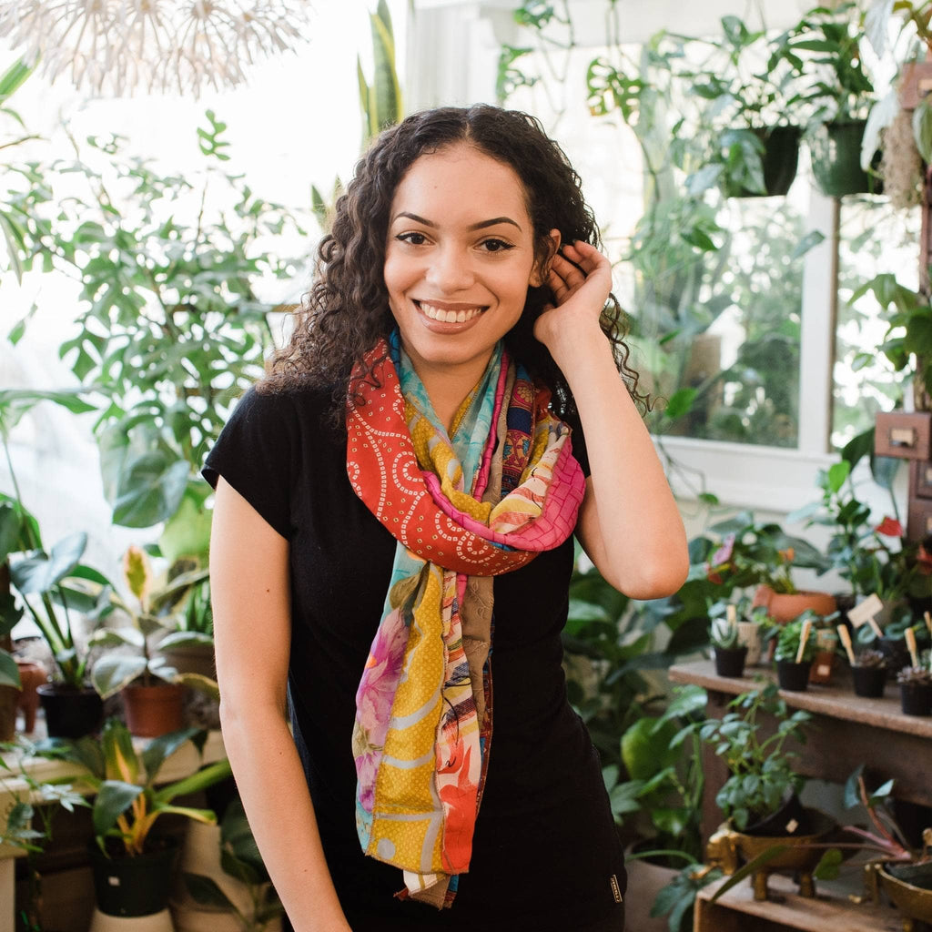 The Medley Sari Silk Scarf