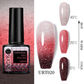 Thermal Shiny Nail Polish Change Color Effect Gel UV Semi Permanent Stylish Three Layer Effect For Womens