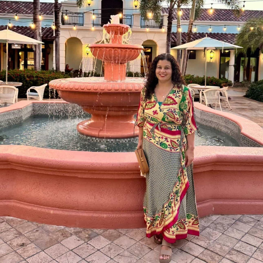 Zaria One-of-a-Kind Wrap Dress – Handmade, Sustainable, Stunning