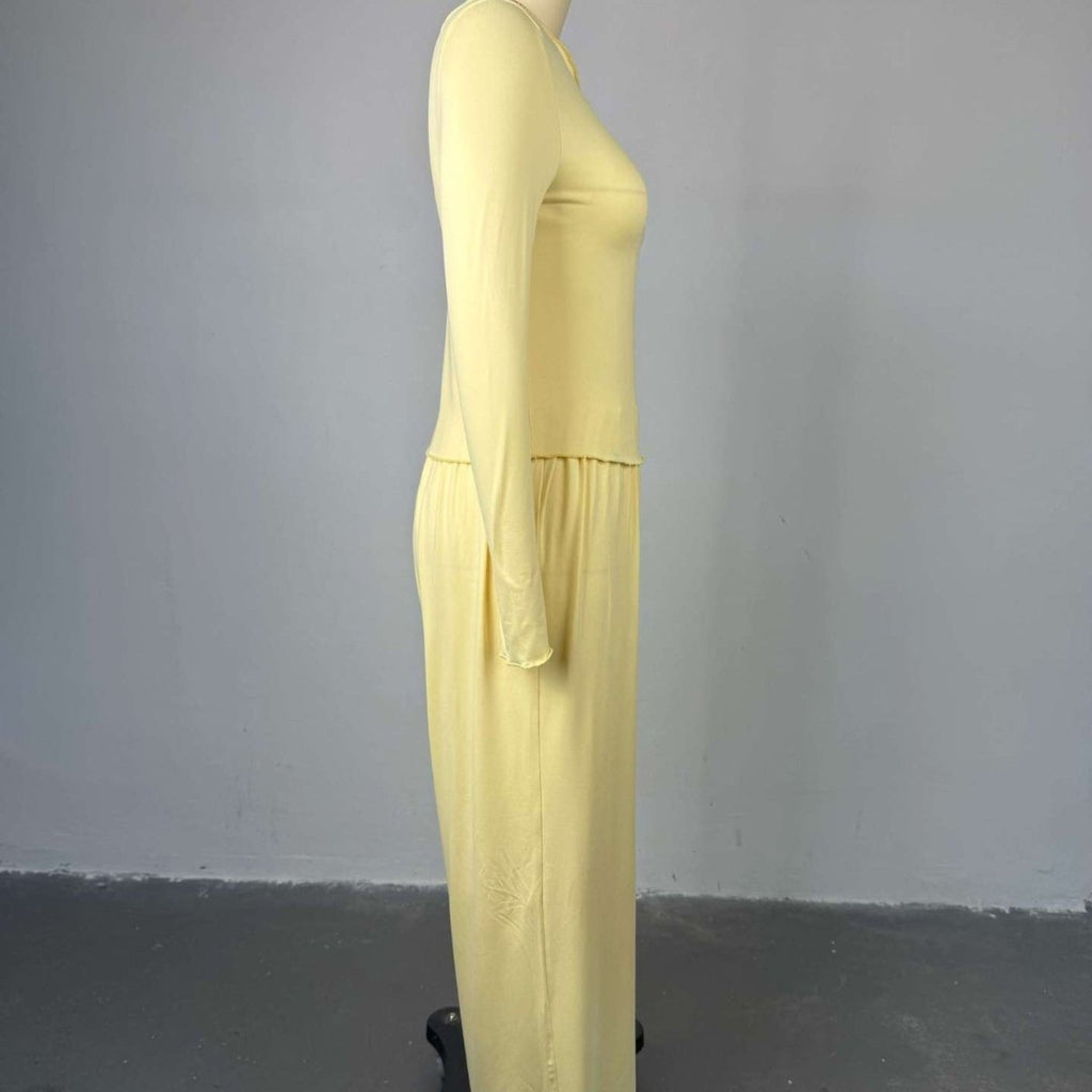 Three-Piece Cape Cardigan Set | Crop Top & Wide-Leg Pants Outfit(MS258)