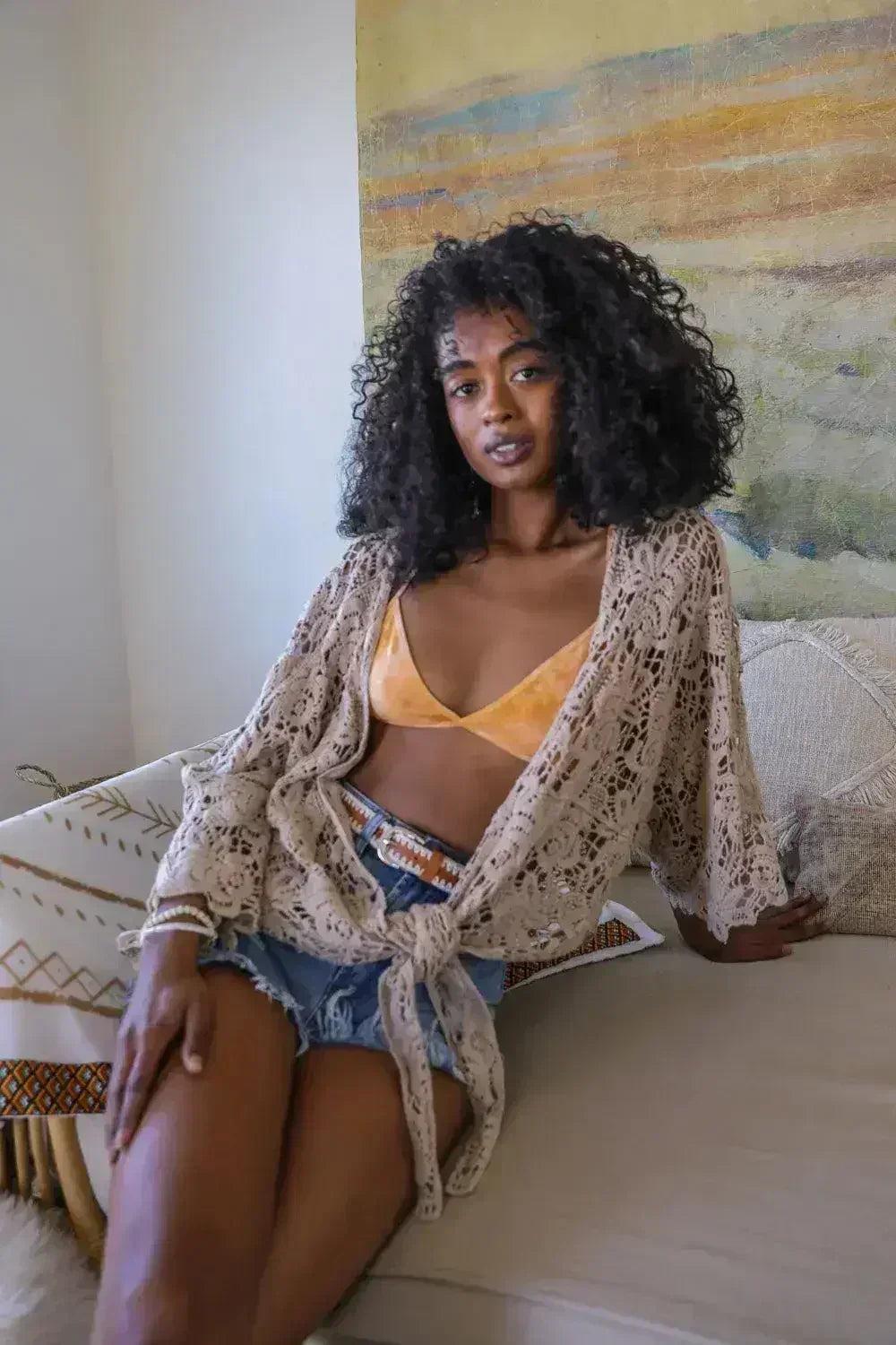 Tie-Dye Triangle Style Bralette