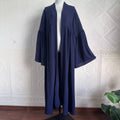 Tiered Bell Sleeve Open Abaya (MOA298)