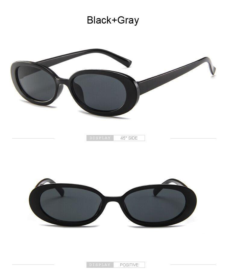 Tiny Small 90s Sunglasses Women Polarized Retro Oval Shape Sunglasses For Woman Designer Sun Glasses For Female Elegant Small Frame Cool Vintage