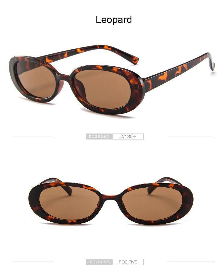 Tiny Small 90s Sunglasses Women Polarized Retro Oval Shape Sunglasses For Woman Designer Sun Glasses For Female Elegant Small Frame Cool Vintage