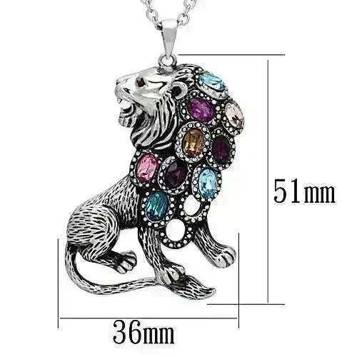 TK1125 - High polished (no plating) Stainless Steel Chain Pendant with