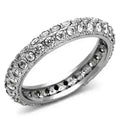 TK1225 - High polished (no plating) Stainless Steel Ring with AAA