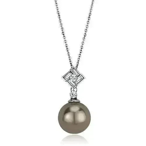 TK2526 - High polished (no plating) Stainless Steel Chain Pendant with
