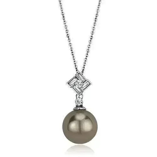 TK2526 - High polished (no plating) Stainless Steel Chain Pendant with