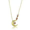 TK2796 IP Gold & IP Light Brown Stainless Steel Necklace