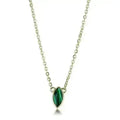 TK3286 - IP Gold(Ion Plating) Stainless Steel Necklace with Synthetic