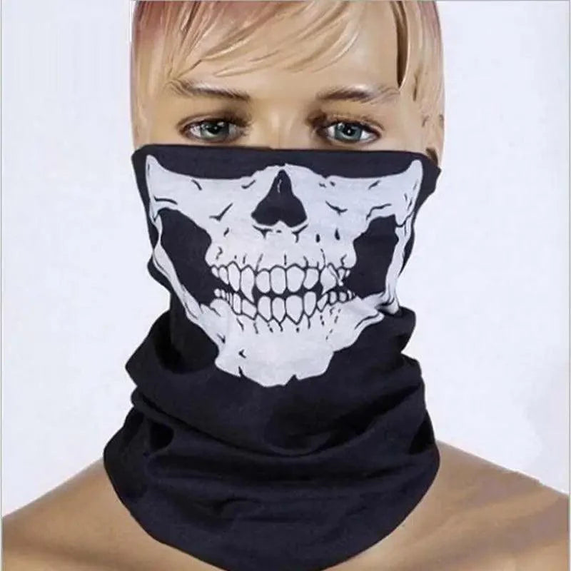 Top Quality Cycling Mask Headwear Halloween Skull Wrap Scarf Warm Washable Headband Breathable Running Bandana Outdoor Sports Equipment