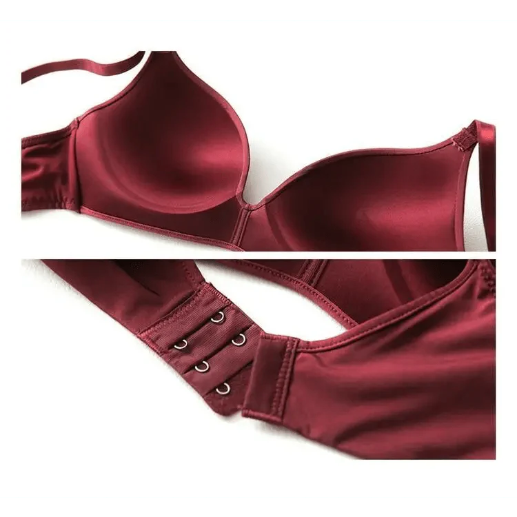 Seamless Bras for Women Push Up Bra No Wire Brassiere A B Cup Underwear Bra Three Quarters 3/4 Cup Thin Soft Sexy