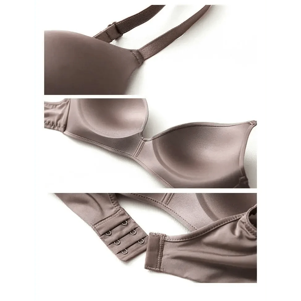 Seamless Bras for Women Push Up Bra No Wire Brassiere A B Cup Underwear Bra Three Quarters 3/4 Cup Thin Soft Sexy