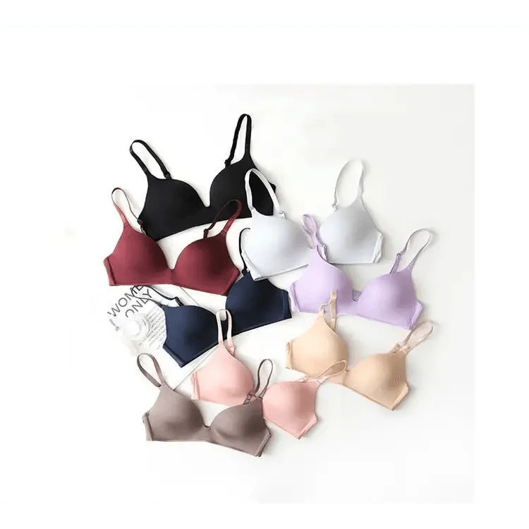 Seamless Bras for Women Push Up Bra No Wire Brassiere A B Cup Underwear Bra Three Quarters 3/4 Cup Thin Soft Sexy