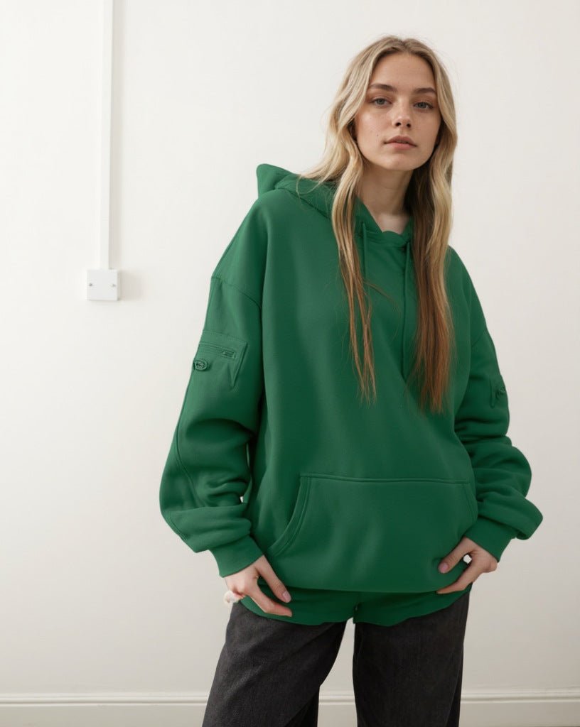 Travel Mode Eye Mask Hoodie | Oversized Pullover with Built-In Sleep Mask(MS209)