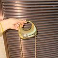 Trendy Acrylic Handbag for Women - Shiny Metal Crossbody / Shoulder Tote (Mini Crescent Design)（MAC239）