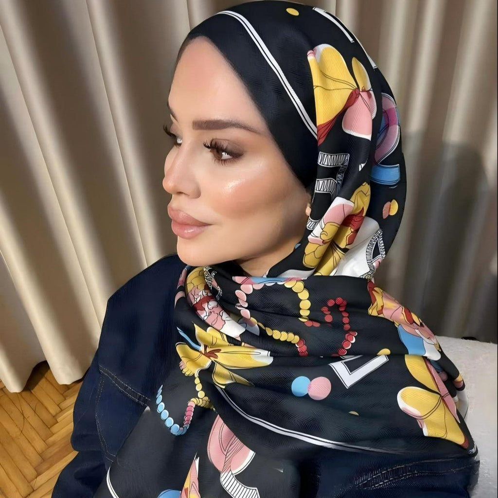 Twill Cotton Printed Scarf (MH215)