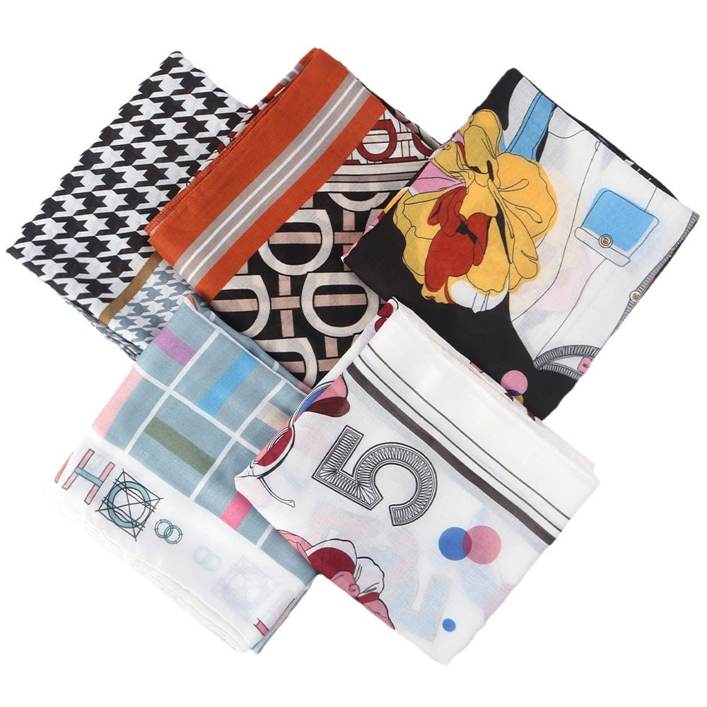 Twill Cotton Printed Scarf (MH215)