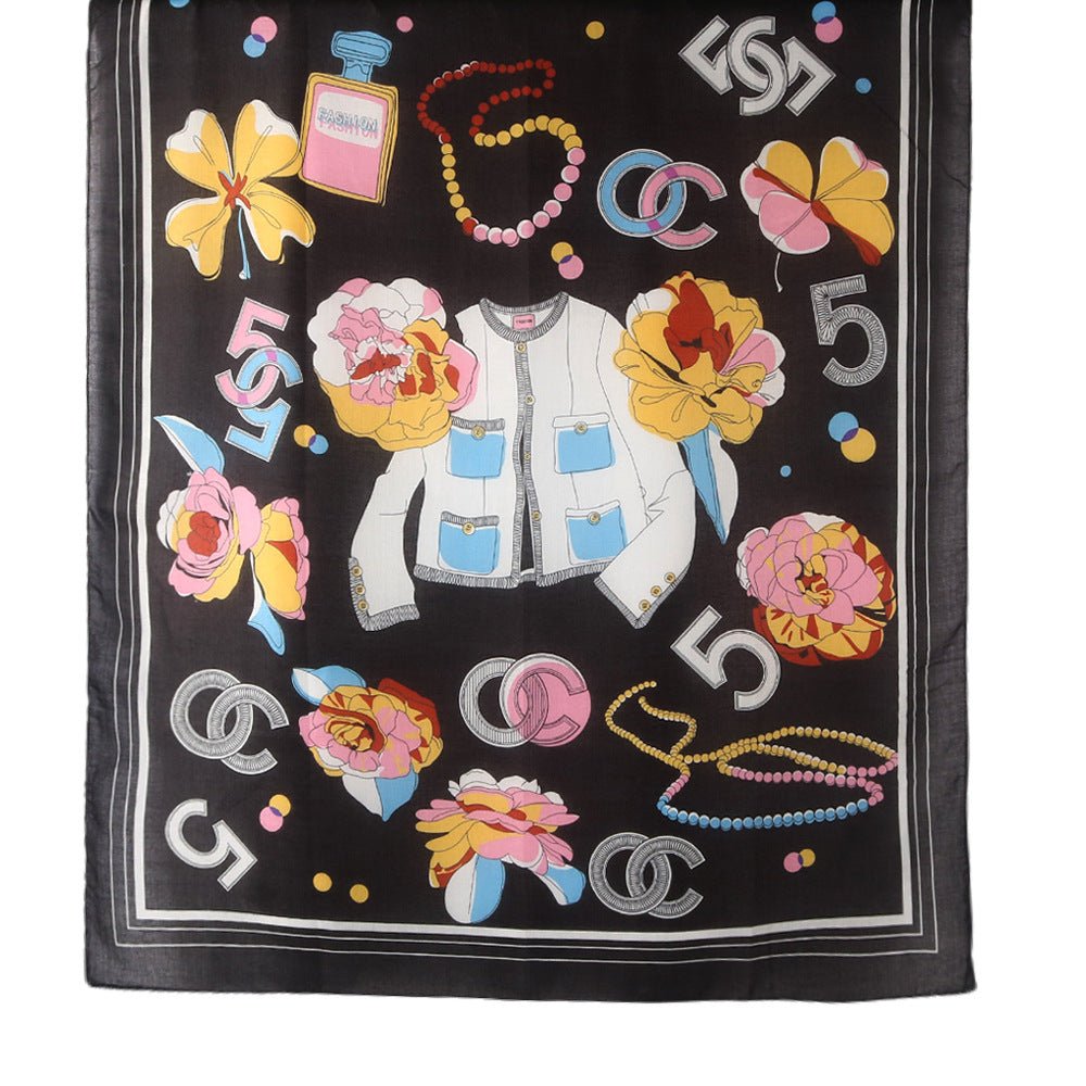 Twill Cotton Printed Scarf (MH215)