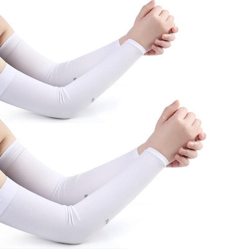 Two Pairs Of Arm Sleeve Sunscreen Cuff Arm Sleeves UV Sun Protect Anti-Slip Summer Men Women Gloves Summer Arm Sleeves Cover Unisex Cooling Sleeves Sports Workout Outdoor Sleeves