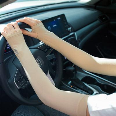 Two Pairs Of Arm Sleeve Sunscreen Cuff Arm Sleeves UV Sun Protect Anti-Slip Summer Men Women Gloves Summer Arm Sleeves Cover Unisex Cooling Sleeves Sports Workout Outdoor Sleeves