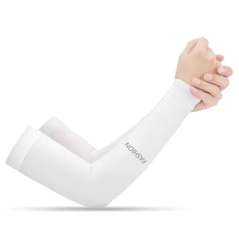 Two Pairs Of Arm Sleeve Sunscreen Cuff Arm Sleeves UV Sun Protect Anti-Slip Summer Men Women Gloves Summer Arm Sleeves Cover Unisex Cooling Sleeves Sports Workout Outdoor Sleeves