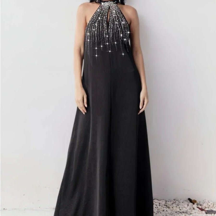 Two-Piece Kaftan Fashion Hand-Stitched Diamond Dress(MOA150)