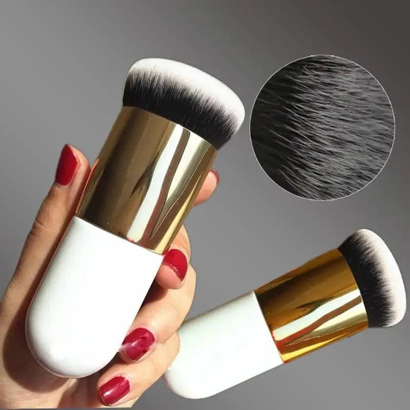 Unique Design 1pc Professional Chubby Pier Foundation Brush 5Color Makeup Brush Flat Cream Makeup Brushes Professional Cosmetic Make-up Brush