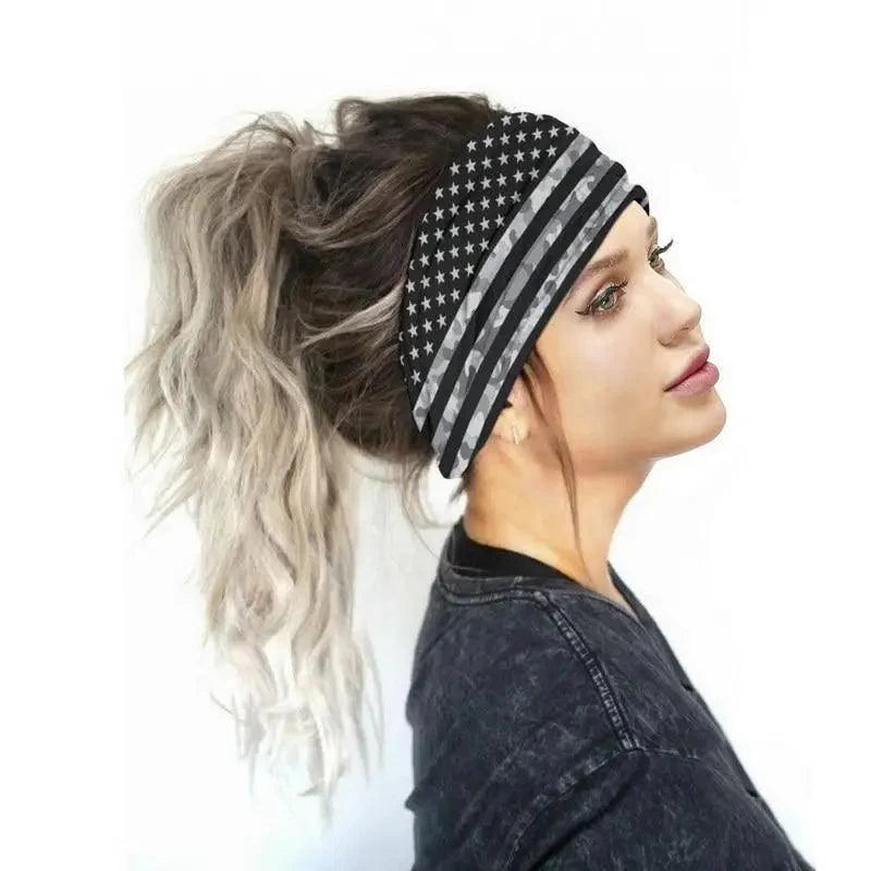 Unique Design Women's Summer Hair Bands Print Headband Stylish Cross Turban Bandanas Hair Accessories Headwrap Headwear Gift