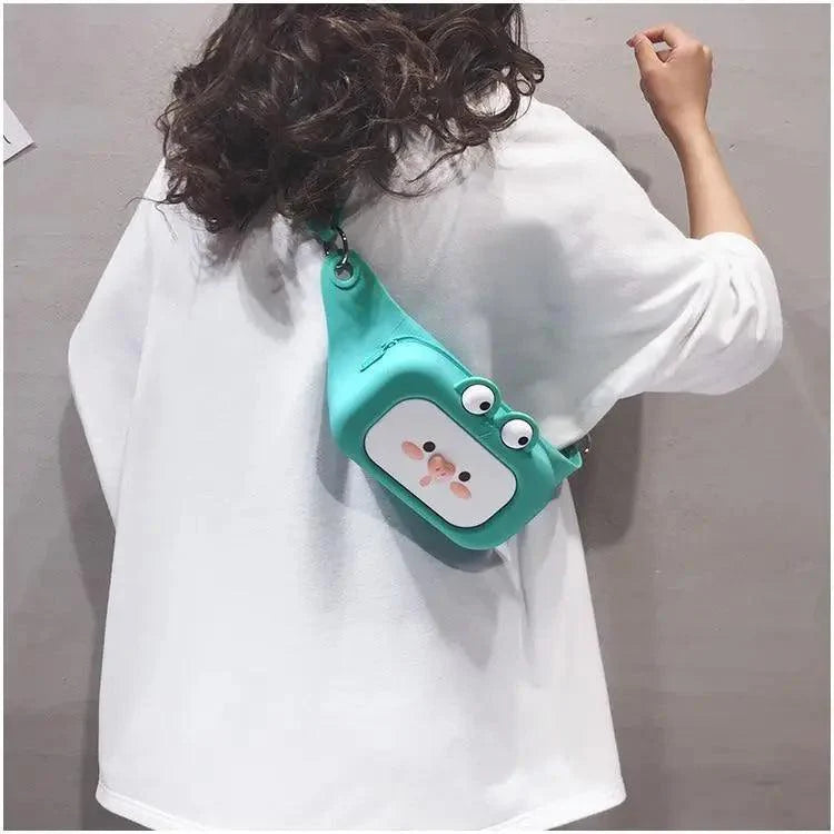 Unisex Cartoon Design Waist Fanny Pack For Traveling Unique Fashion Bag Cute Chest Bag For Women