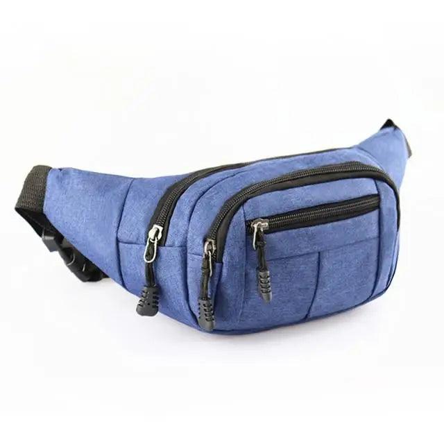 Unisex Classic Design Sports Fanny Pack Stylish Waist Bag Large Capacity Outdoor Travel Waist Bag