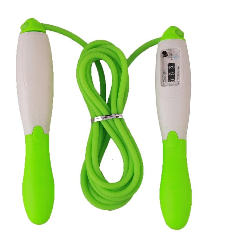Unisex Fitness  Jump Ropes With Counter Sports Fitness Adjustable Fast Speed Counting Jump Skip Rope Wire Calories Counting Cordless Rope Skipping For Adult Boys Girls