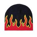 Unisex Modern Fire Design Soft Warm Beanies Comfortable Winter One Size Caps For Men And Women