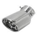Universal Car Muffler Tip Round Stainless Steel Pipe Chrome Tail Muffler Tip Pipe Silver Exhaust Tail Pipe Diameter Stainless Steel Chrome Effect Car Muffler Tips Car Accessories Muffler Universal Stainless Steel For Cars