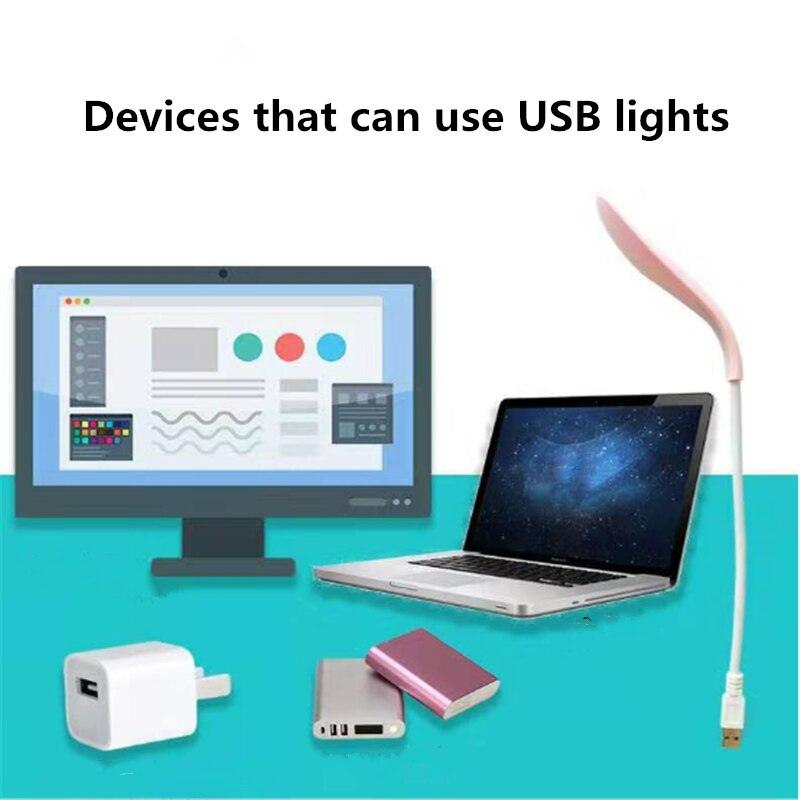 USB LED Read Study Work Desk Plug-in Light Lamp Touch Telescopic Portable Foldable Light Night Light Eye Protection Desk Light Decorative Table Lamp Cute Study Lamps for Bedroom Décor