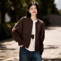 Utility Bomber Jacket | Fleece-Lined Cargo Pocket Jacket(MS245)